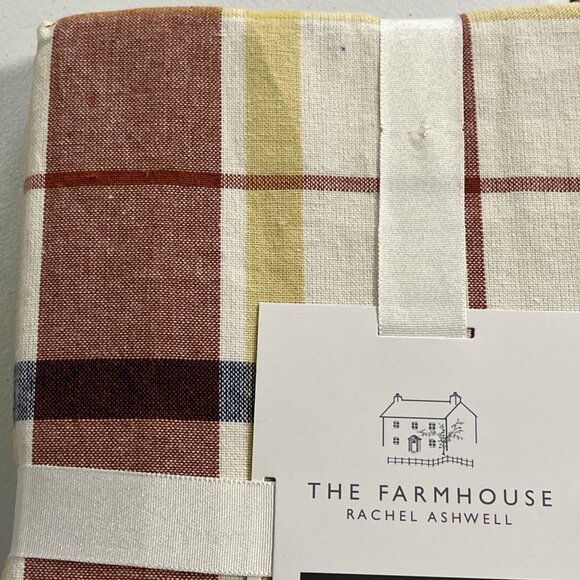 Rachel Ashwell The Farmhouse Tablecloth Multi Plaid Oblong 60x84 Country Cabin - Picture 6 of 8
